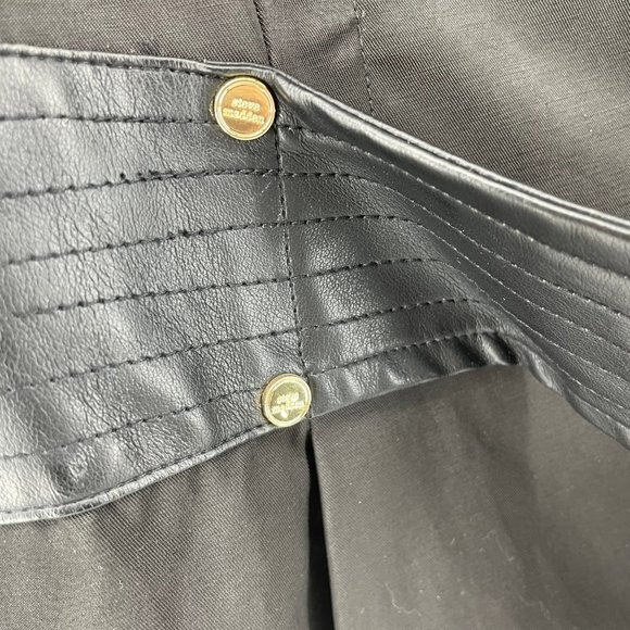 STEVE MADDEN Black Belted Hi Low Trench Coat Jacket - Picture 12 of 12